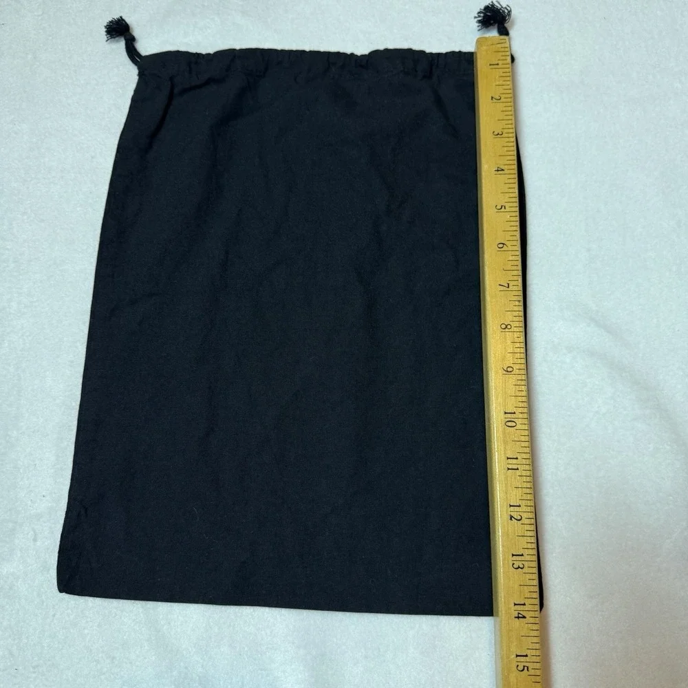 John Fluevog Shoe Dust Bag Black Drawstring Top 14